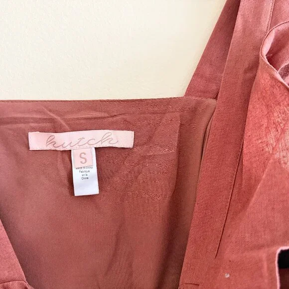 HUTCH "Ruffled Maxi Dress In Assorted-Rust Red" - Picture 6 of 6